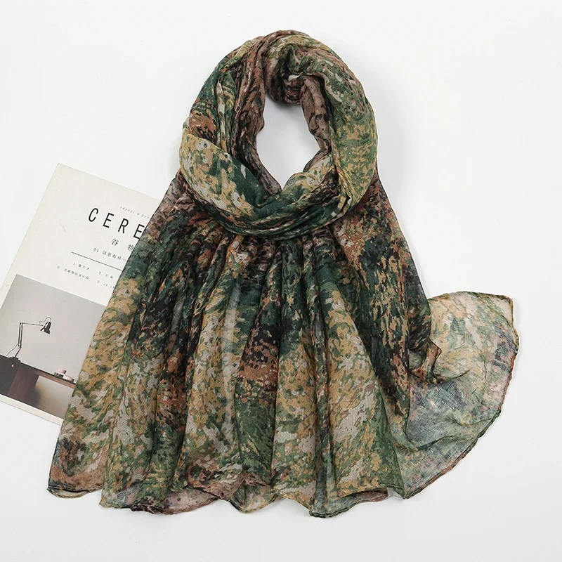 2024 موضة كبيرة أومبير البتلة الأزهار وشاح فسكوزي سيدة طباعة لينة الفوال شالات ويلتف الباشمينا فولاردز مسلم الحجاب 180*85 سنتيمتر