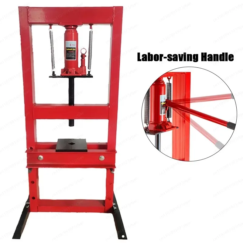 6T Hydraulic Desktop Press Machine, H-frame Adjustable Height Bench Press for Garage, Professional Store, Workshop Metal Bending