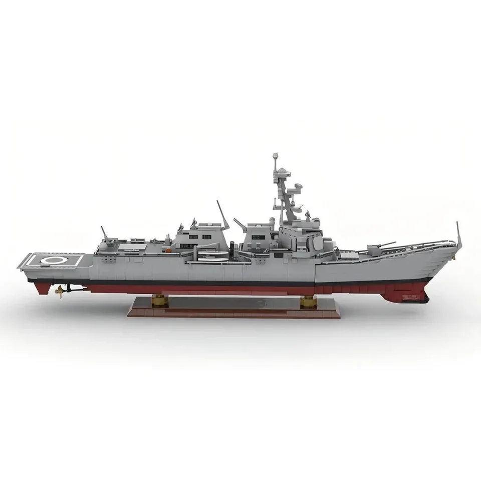 2733PCS 1/200 Arleigh Burke-class guided-missile destroyer Model World Military Building Blocks Zabawki dla dzieci Klocki Prezenty