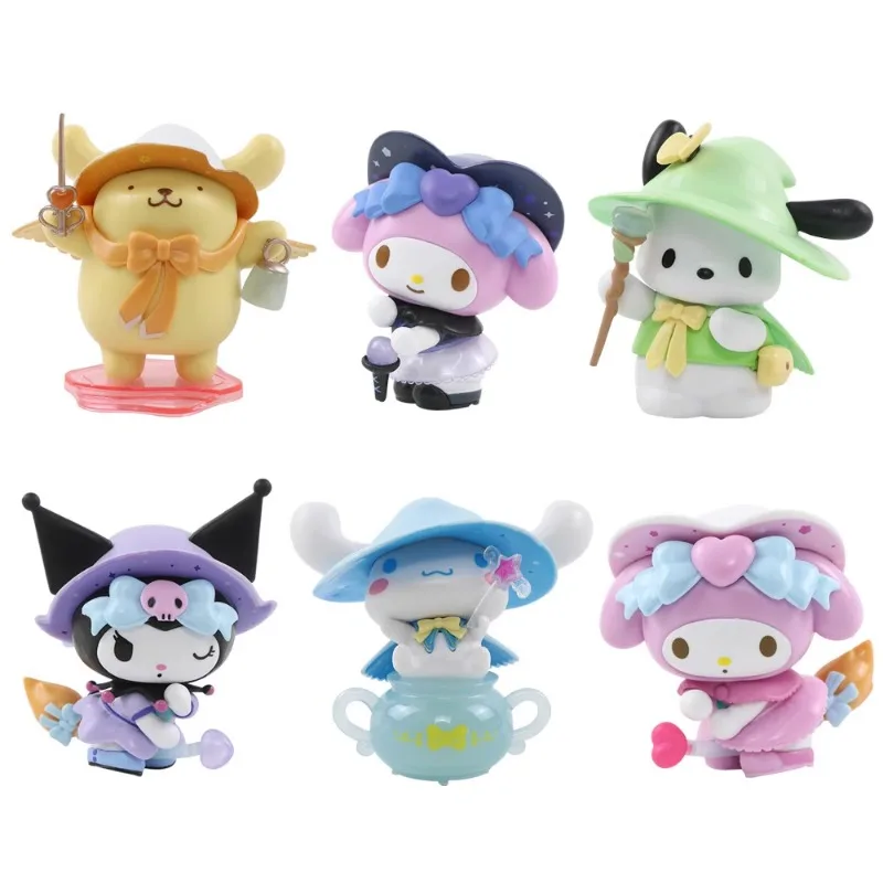 Miniso Sanrio Moja melodia Kuromi Cinnamoroll Magic Story seria pudełko z niespodzianką kawaii dekoracja biurka ozdoby zabawki dla dzieci