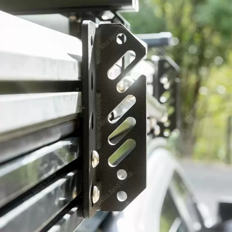 Replacement Black Steel Awning Bracket Windproof Shade Canopy Support Easy Install Heavy Duty Mounting Hardware