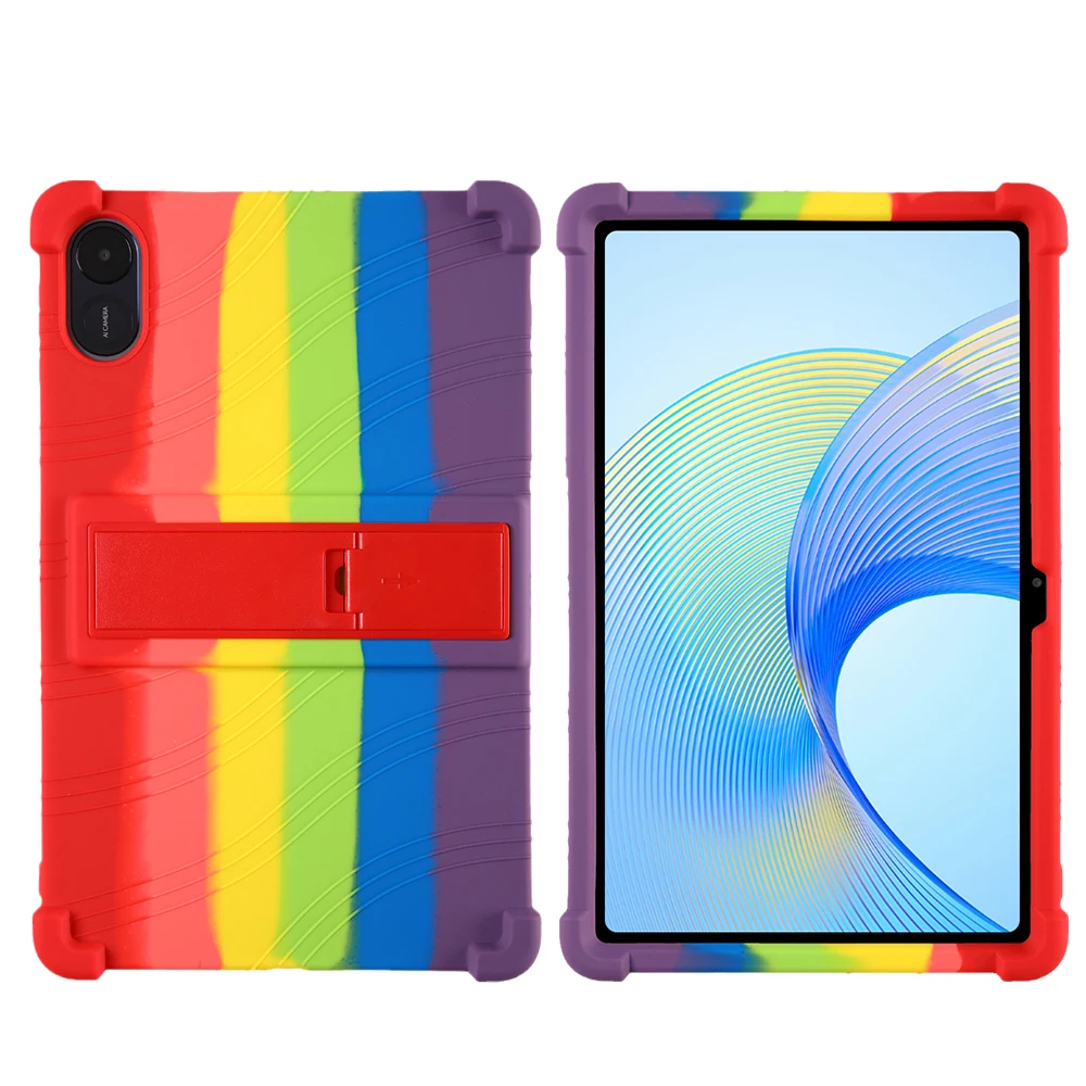 Soft Silicone Case for Huawei Honor Pad X8 Pro X9 2023 11.5inch Adjustable Multi-angles Stand Cover Shockproof Full Body Protect