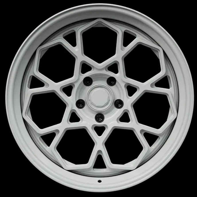 Center Lock Two-Piece Carbon Fiber Forged Wheel Rim, Racing Grade Alloy Hub For Professional Race Car Mod Parts