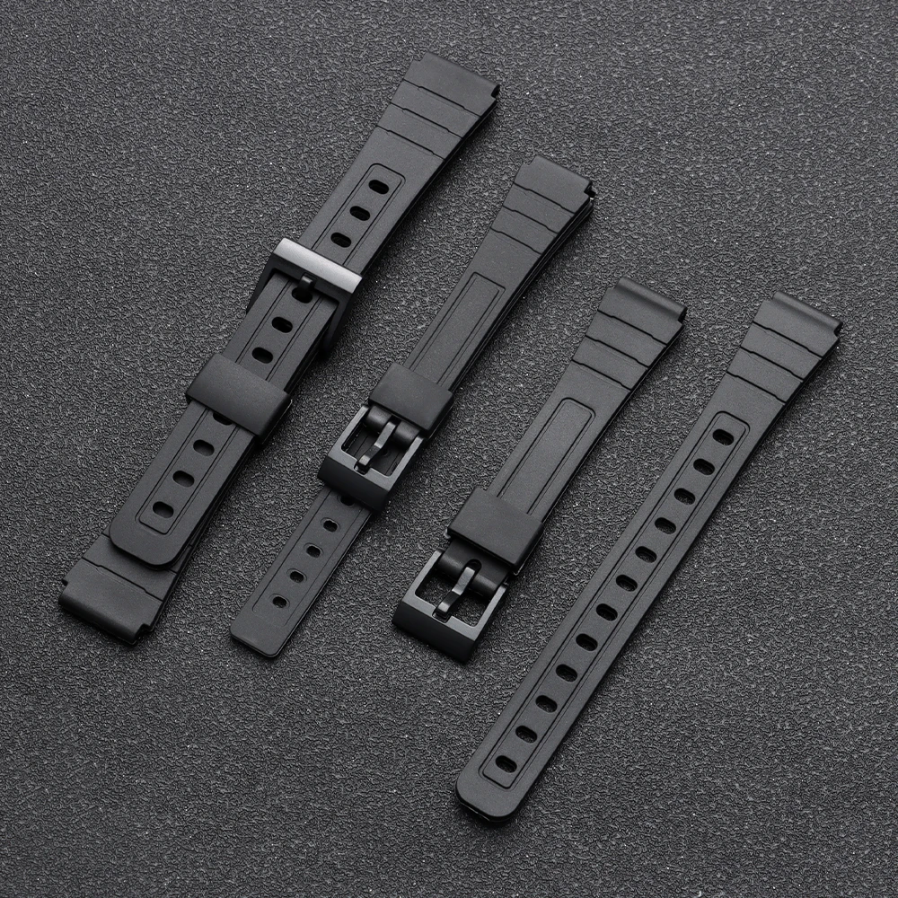 12/14/16/18/20/22mm Silikon Gummi Strap für Casio W800H A158/168 AE1200/1300 F91W F84 Armband Männer Frauen Armband Zubehör – Detail 4