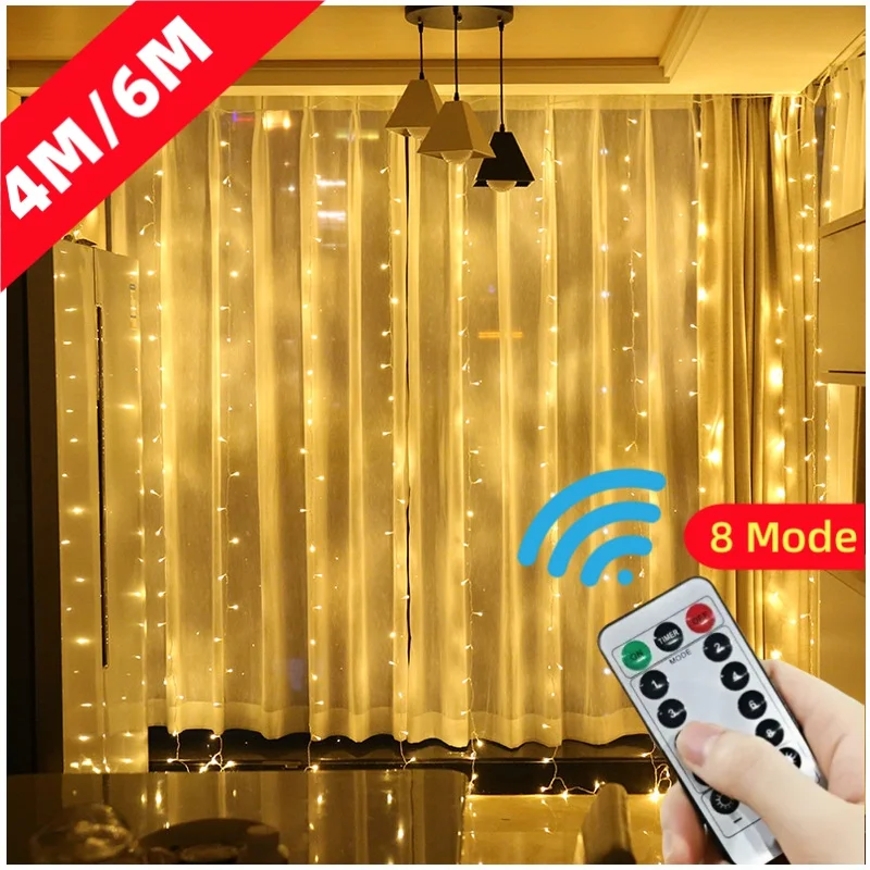 4/6M/8 Mode Curtain Garland на