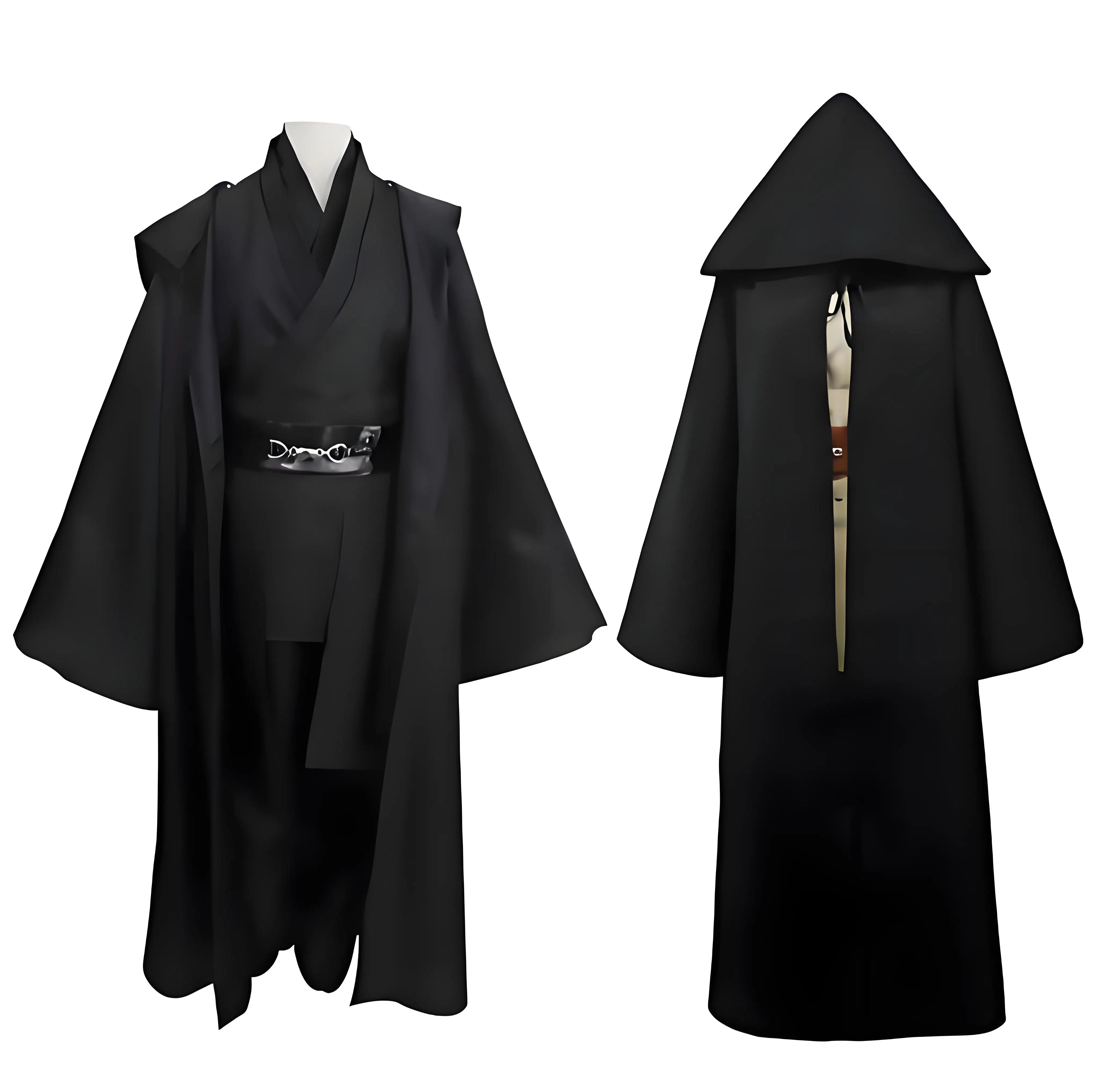 Jedi Knight Star Cosplay War Anakin Skywalker Costume Replica Rob Cloak Anime Halloween Party Outfits Clothes Plus Size