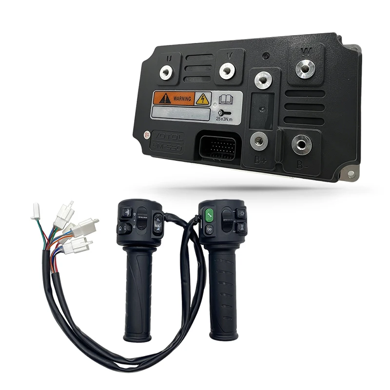 

Контроллер двигателя ЭБУ VOTOL EM550 EM-550 Boost 1000A Peak 1700A 14KW-18KW с дроссельной заслонкой T08 для электрического мотоцикла, скутера, электровелосипеда