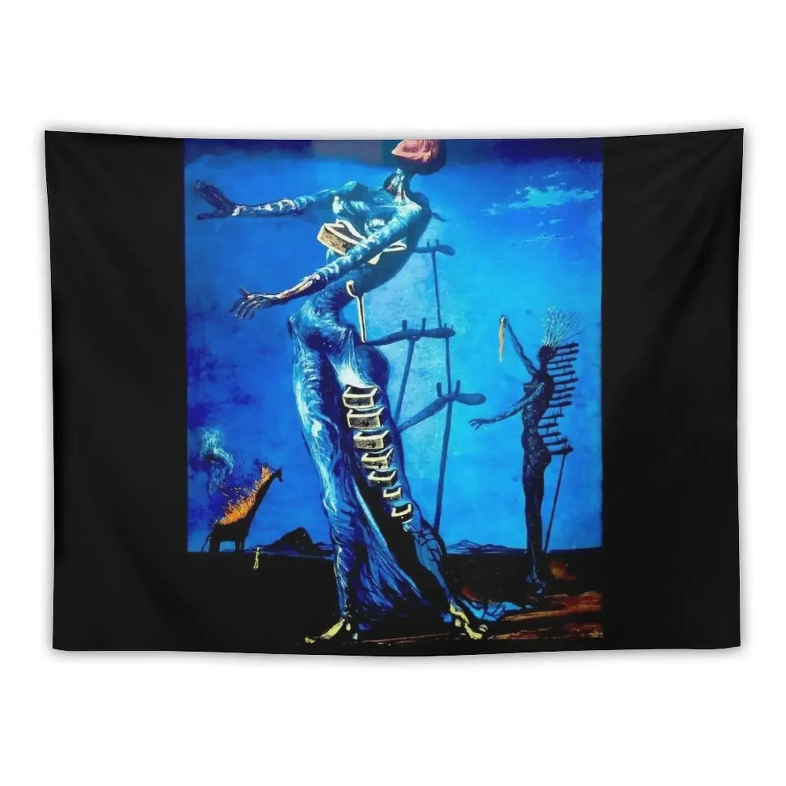 

THE BURNING GIRAFFE : Vintage Abstract Print Tapestry Home Decoration Accessories Decoration Home Wall Decor Hanging Tapestry