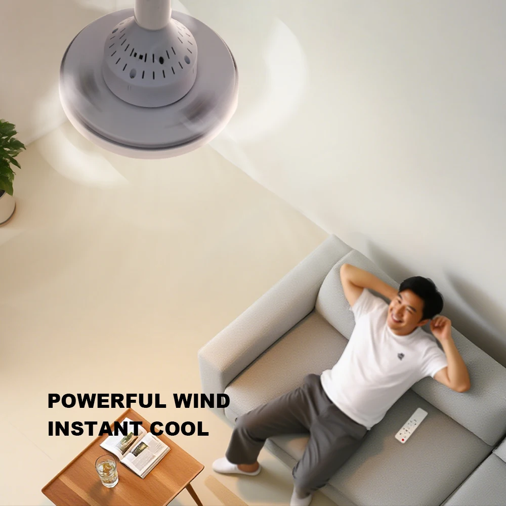 Ceiling Fan Light LED E27 85-265V With Remote Control For Indoor Home Living Room Study Household Decorative Fan Lighting