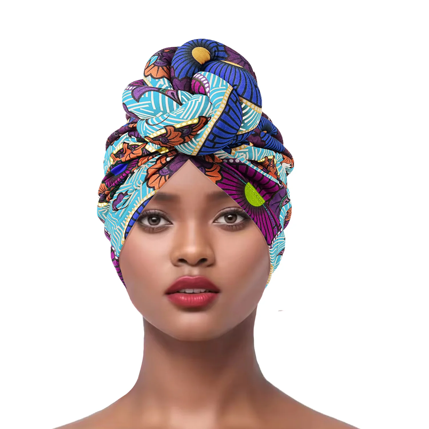 Bonnet For Women Cap Turban Folded Bud Exquisite Headscarf Casual Comfortable Fashion Versatile Warm Cross Hat Edge Wrinkle Lace