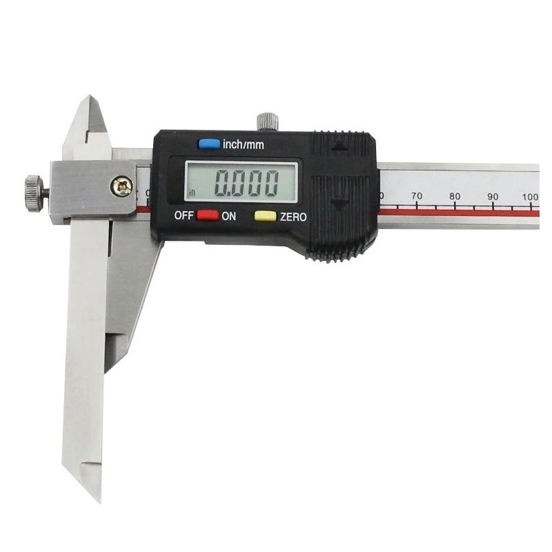 150/200/300 Metric Imperial Telescopic Jaw Digital Display Caliper Shaped Outer Arc Radius Caliper Single Point Digital Caliper