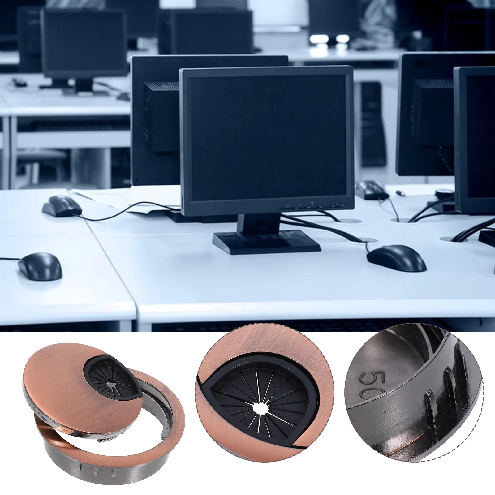 Plugue Redondo para Furo de Ca - Desk Setup Workspace avaliação e preço