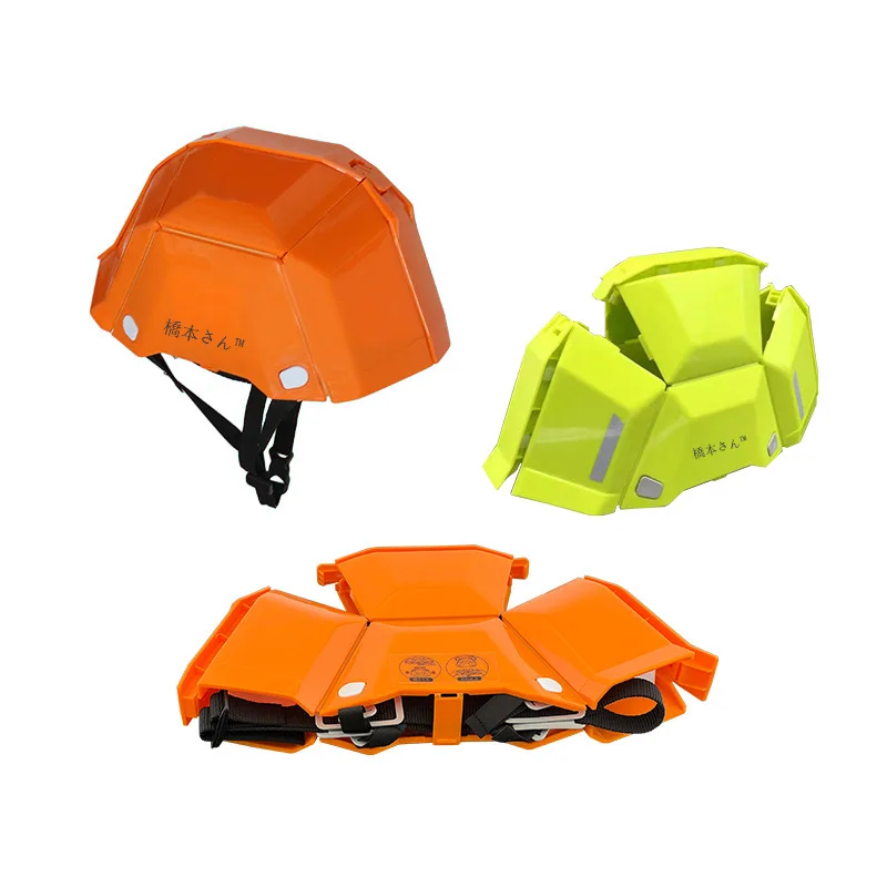 Foldable Safety Helmet Lightweight Comfortable Bicycle Helmets for Cyclists Portable for Emergency and Disaster Prevention