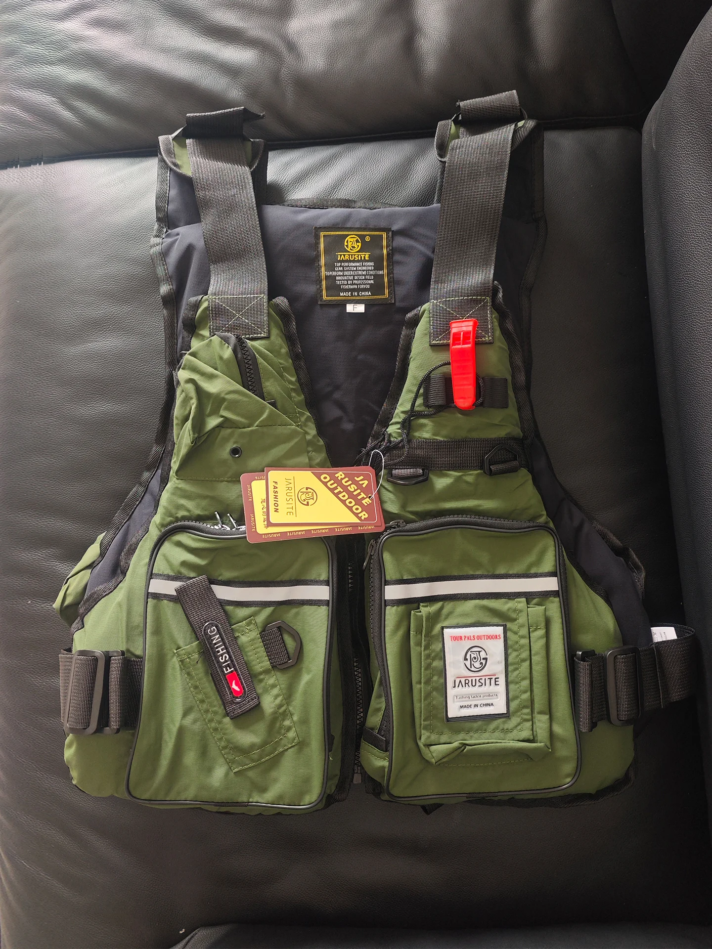 ポータブル高浮力釣り用ライフジャケットパドルボードスーツ海釣りや岸釣り用大人用多機能アウトドアベスト