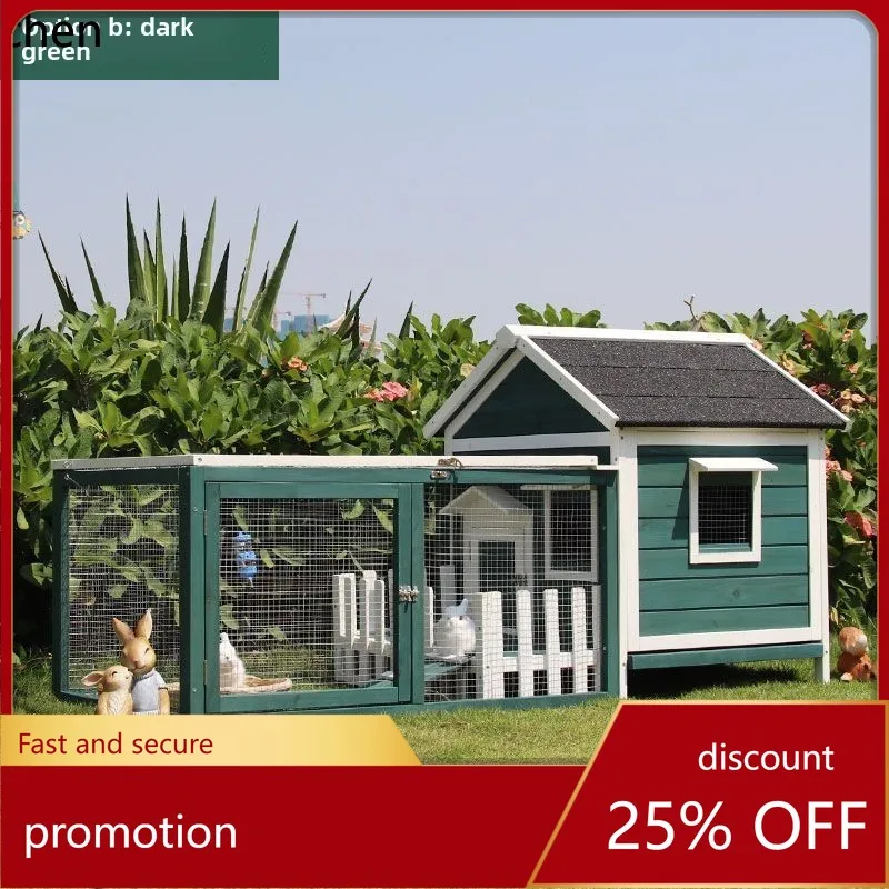 

Уличный домик для собак CZ из массива дерева, водонепроницаемый, кошачья лежанка, кошачья вилла, роскошная клетка для кроликов