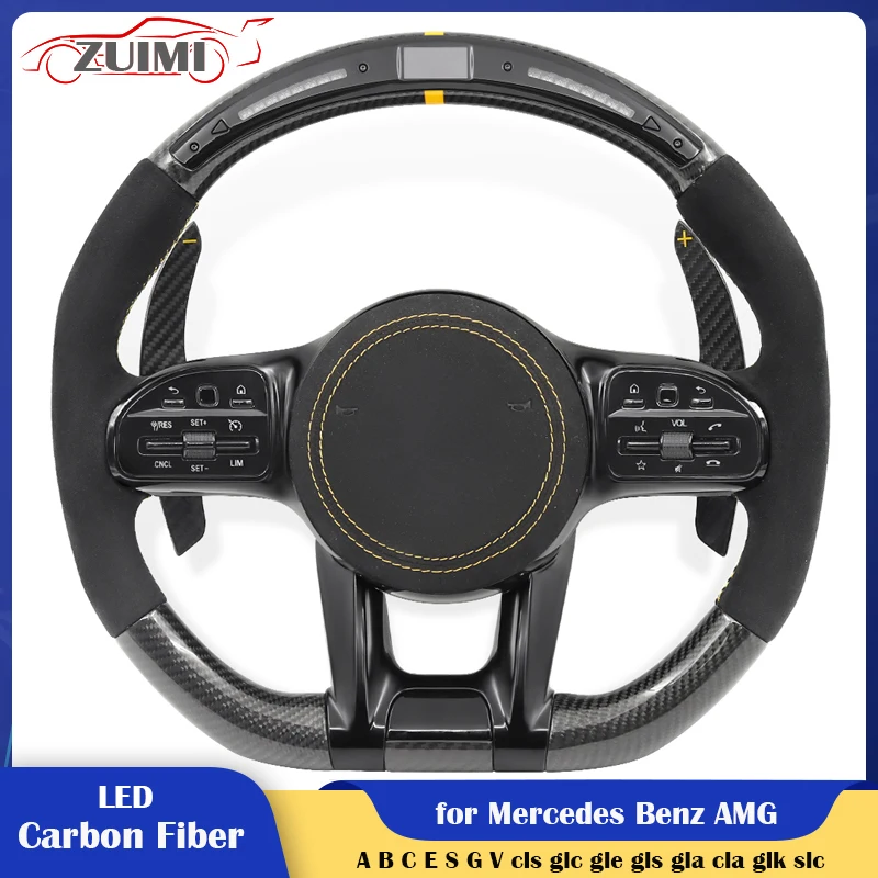 

LED Carbon Car Steering Wheel Assembly for Mercedes-Benz AMG A C E G V Class W204 W205 W167 W177 W206 W213 W217 W221 W222 W223