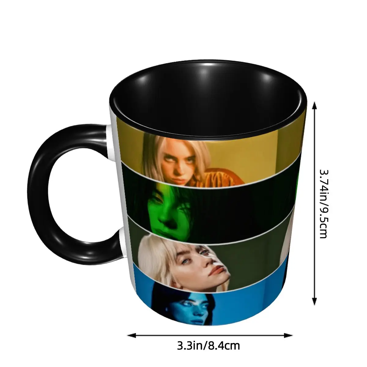 Singer Music Billies Eilishs Mugs Personalized Ceramic Coffee Mug Cup Creative Gift