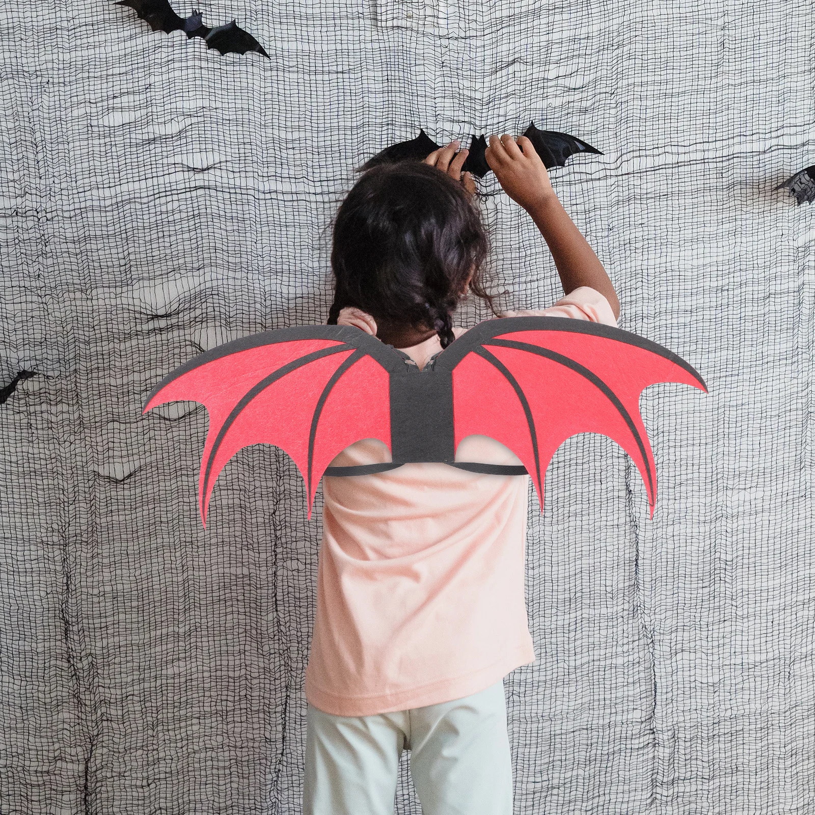 1Set Halloween Devil Wing Mask Costume Set Cosplay Prop Party Accessories Devil Horns Cosplay Wings Halloween Decoration