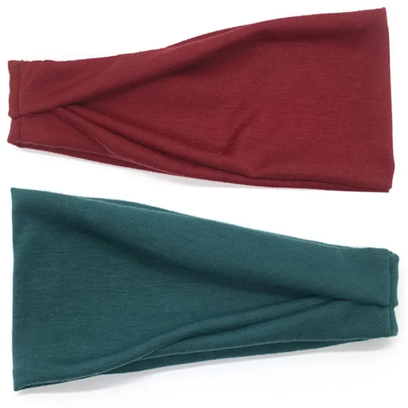 Женская повязка на голову, хлопковая спортивная широкая повязка на голову, витая повязка на голову с завязками, повязка на голову для девочек, модная повязка на голову, аксессуары для волос