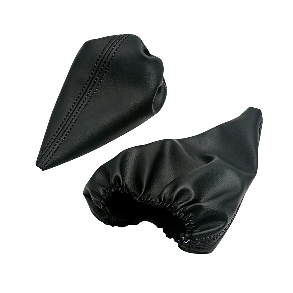 PU Gear Shift Knob Cover and Handbrake Boot Set Compatible with For BMW E36 Models Produced Between 1990 and 2000