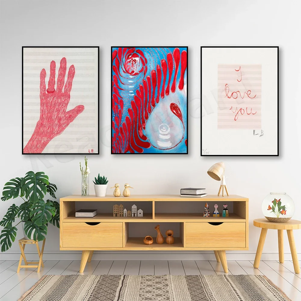 Louise Bourgeois, Beautiful Night, You and Me Poster, Contemporary Art Abstract Poster Canvas Print Home Unique Gift Print Image