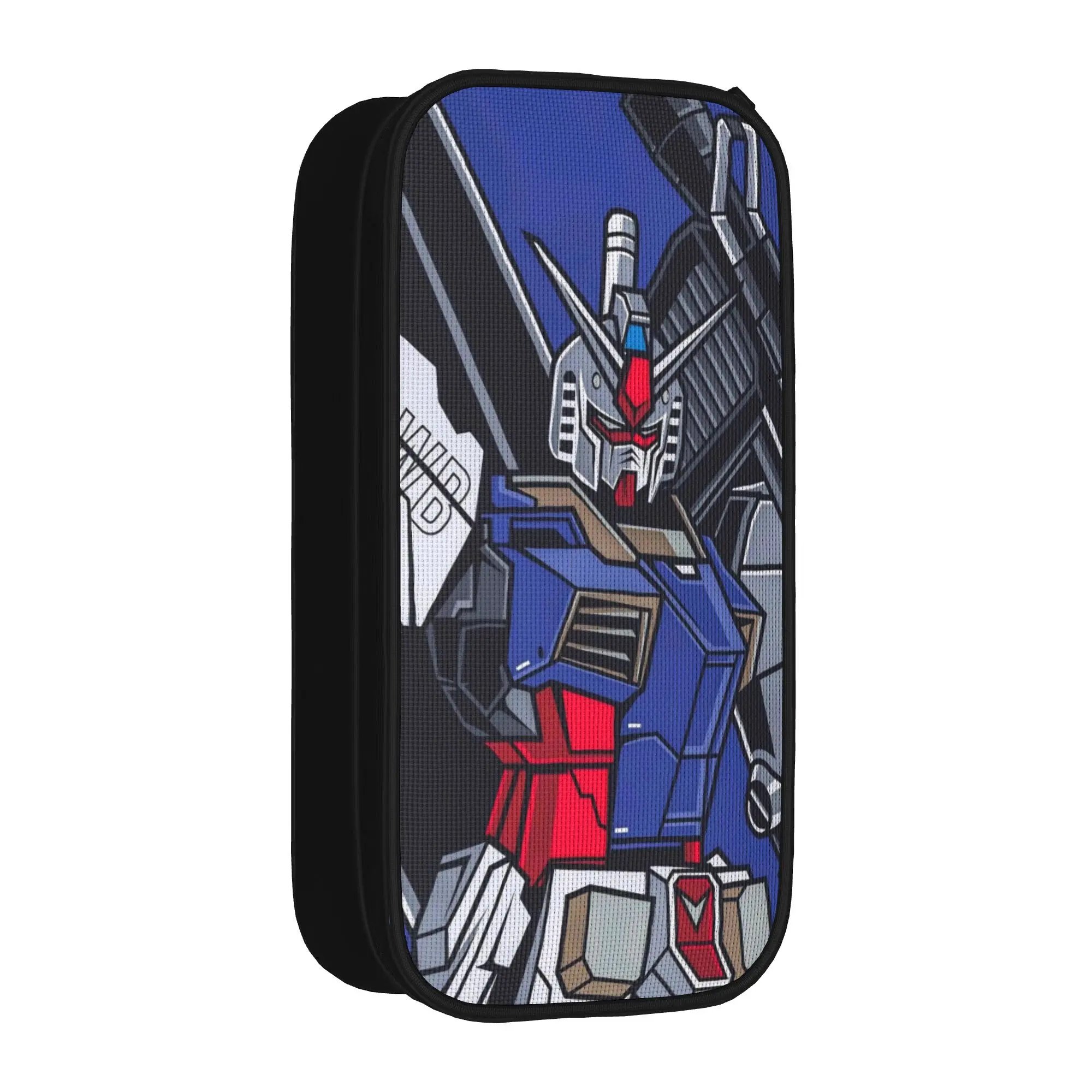 Large Pen Box mobile suit gundams School Supplies  Double Layer Pen Case Women Makeup Bag Perfect Gifts
