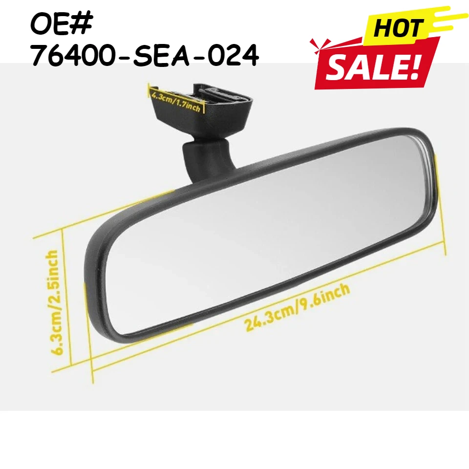 

Interior Rear View Mirror For 05-17 Honda Accord Civic CR-V Odyssey 76400-SEA-024 Car Interior Accessories