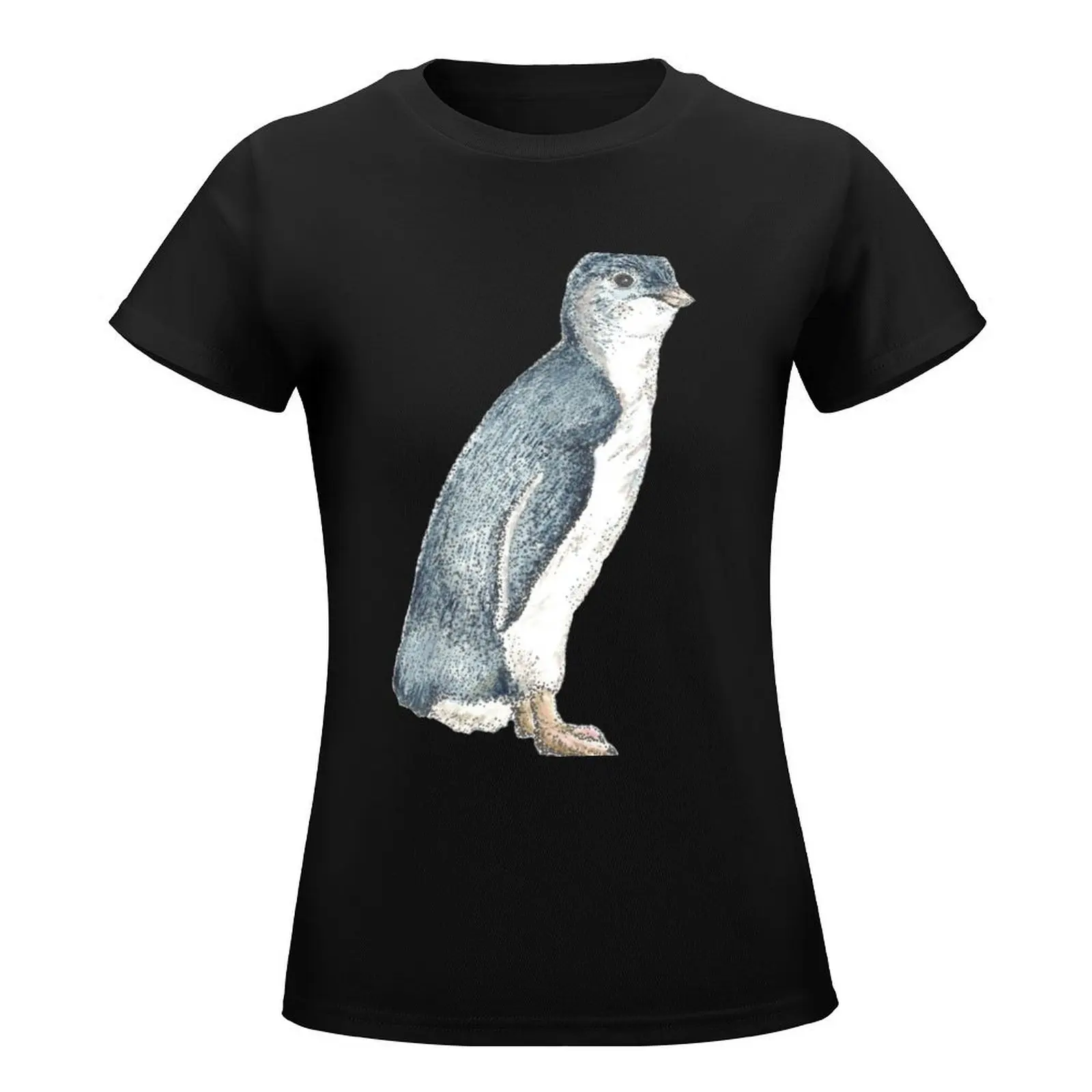 Little Blue Penguin T-Shirt cute clothes summer tops aesthetic clothes western t shirts for Women