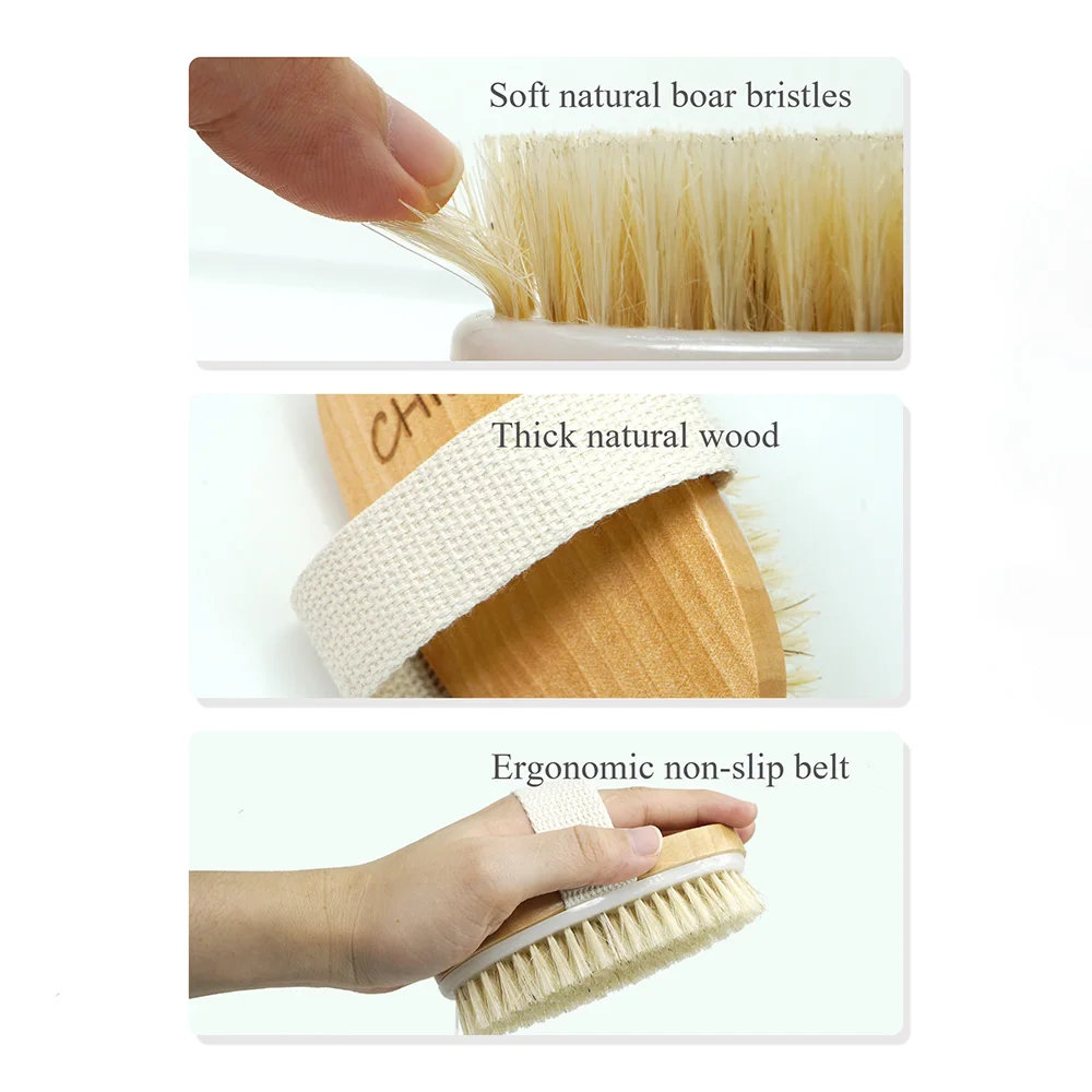 Natural Bamboo Foot File Callus Remover Pumice Stone Foot Grinding Wood Brush Double-sided Bristle Brush Shower Brush Home Tools