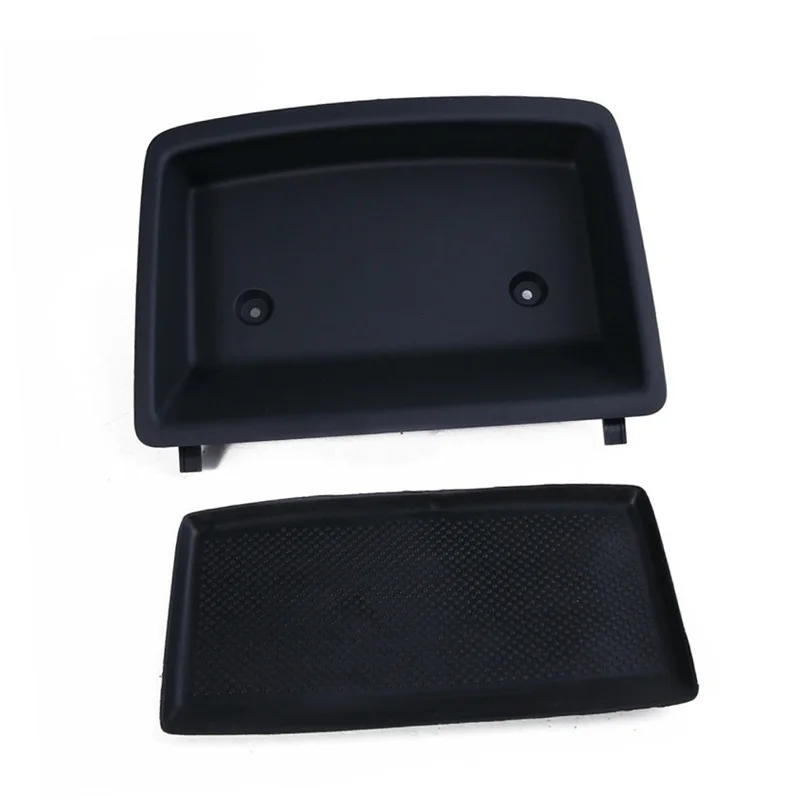 For VW Golf 5 GTI Rabbit Jetta MK5 A5 GLI 1K0 857 921 D 1K0 858 719 C Black ABS Dashboard Debris Tray Storage Box Kit