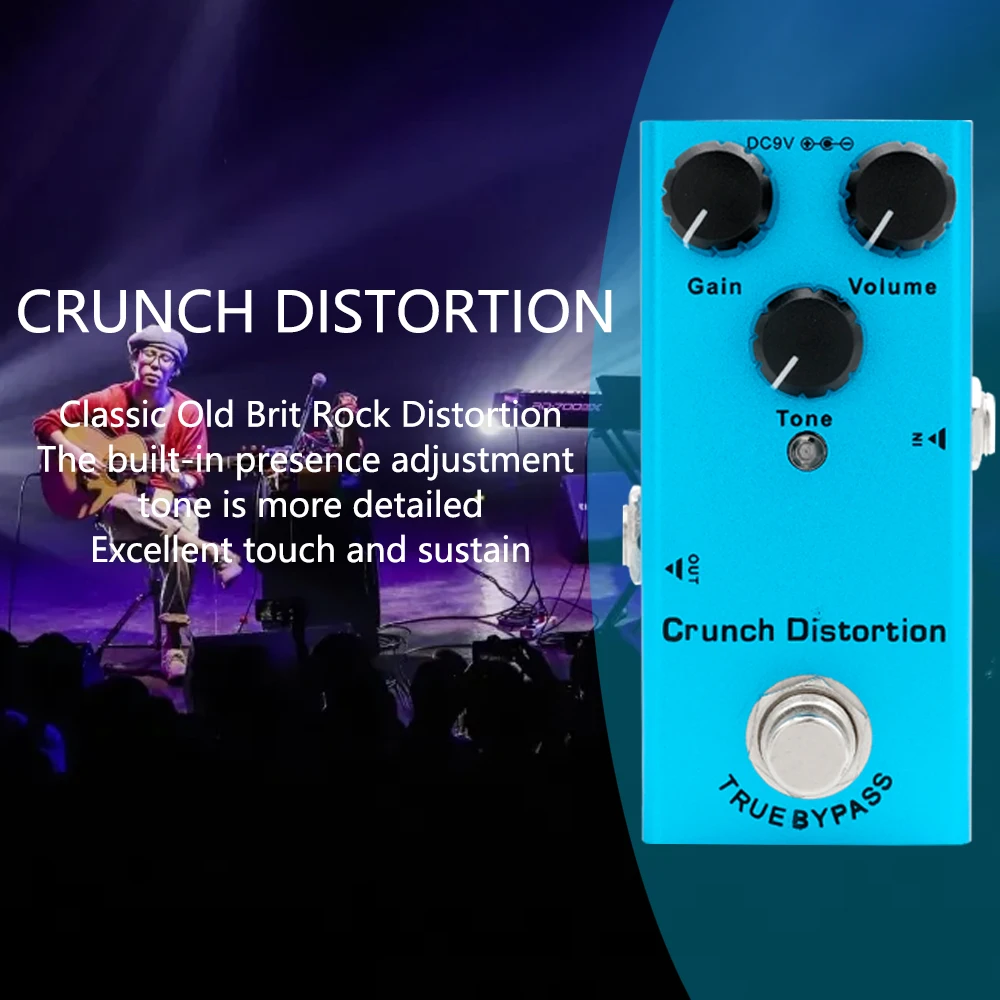 

IRIN EF-03 Crunch Distortion Pedal Electric Guitar Effect Pedal Delay/Distortion Tone Effect True Bypass Guitar Nifty Parts