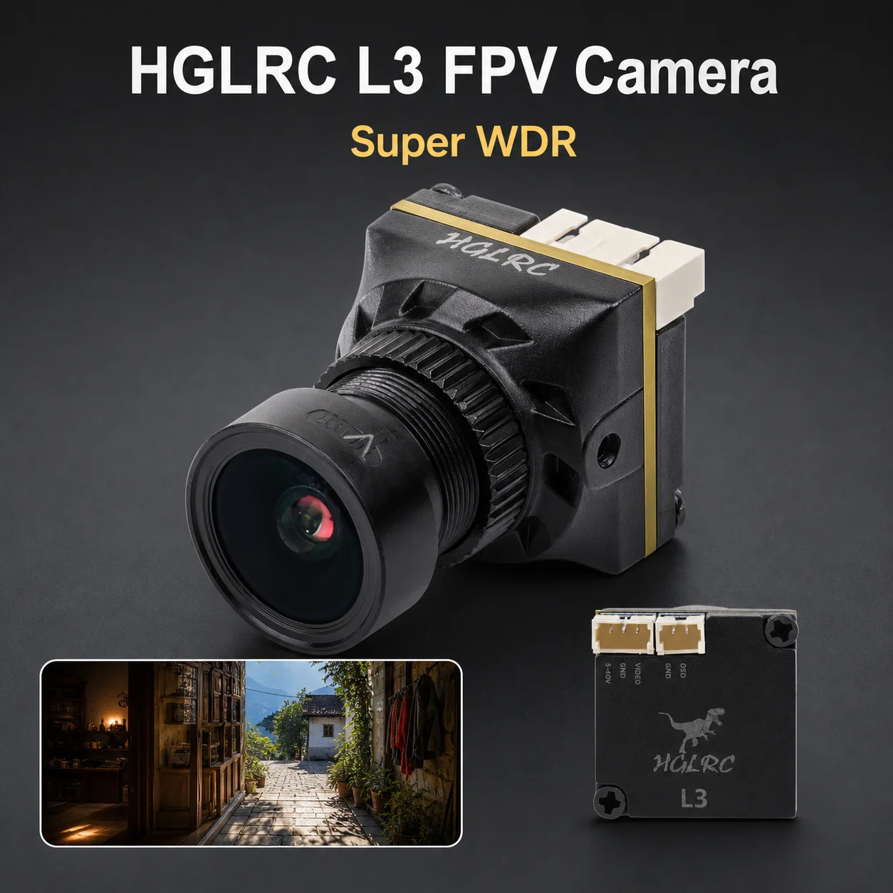 كاميرا HGLRC L3 Mini Analog FP - مراجعة Drone Super Rc L1 وسعره