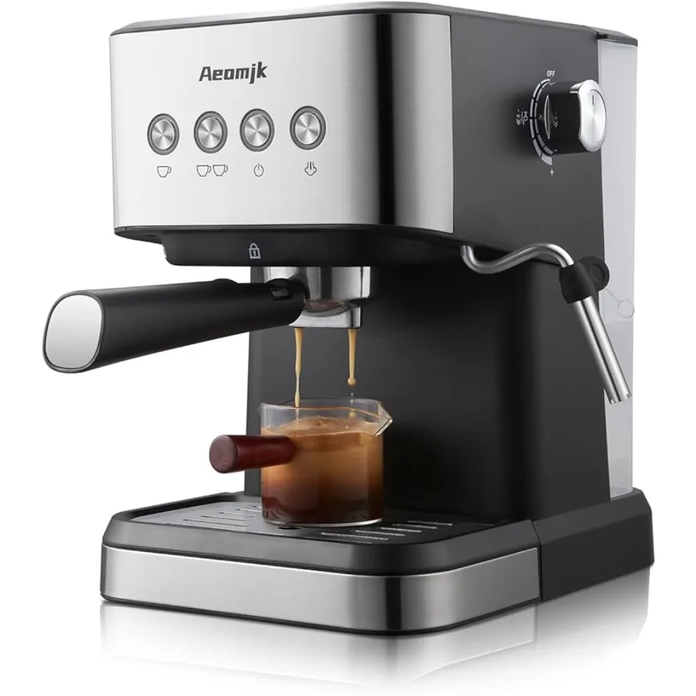 Macchina per caffè Espresso Aeomjk, 20 Bar professionale per Cappuccino, Latte, macchine per caffè Espresso per la casa, serbatoio dell'acqua rimovibile da 50 once