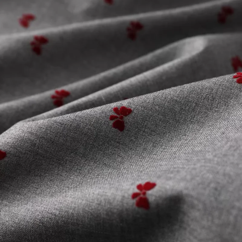 

Ткань из хлопка и полиэстера, красная, с объемным бантом, для платьев, рубашек, пододеяльников, наволочек, скатертей