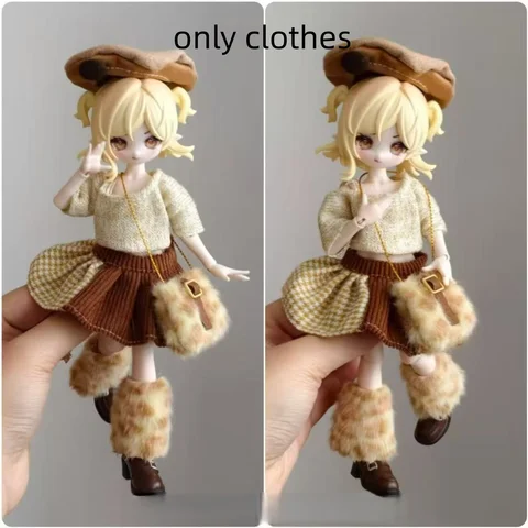 Винтажный готический костюм для куклы OB11