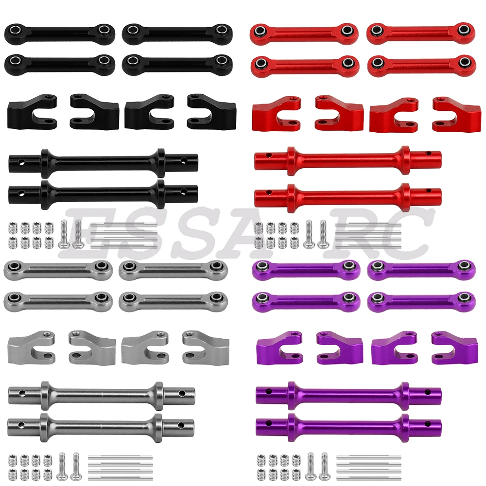 A Set Aluminum Alloy Front and Rear Anti-Tilt Rod Bar Set For 1/18 RC Losi Mini LMT Monster Truck Car All Metal Upgrade Parts