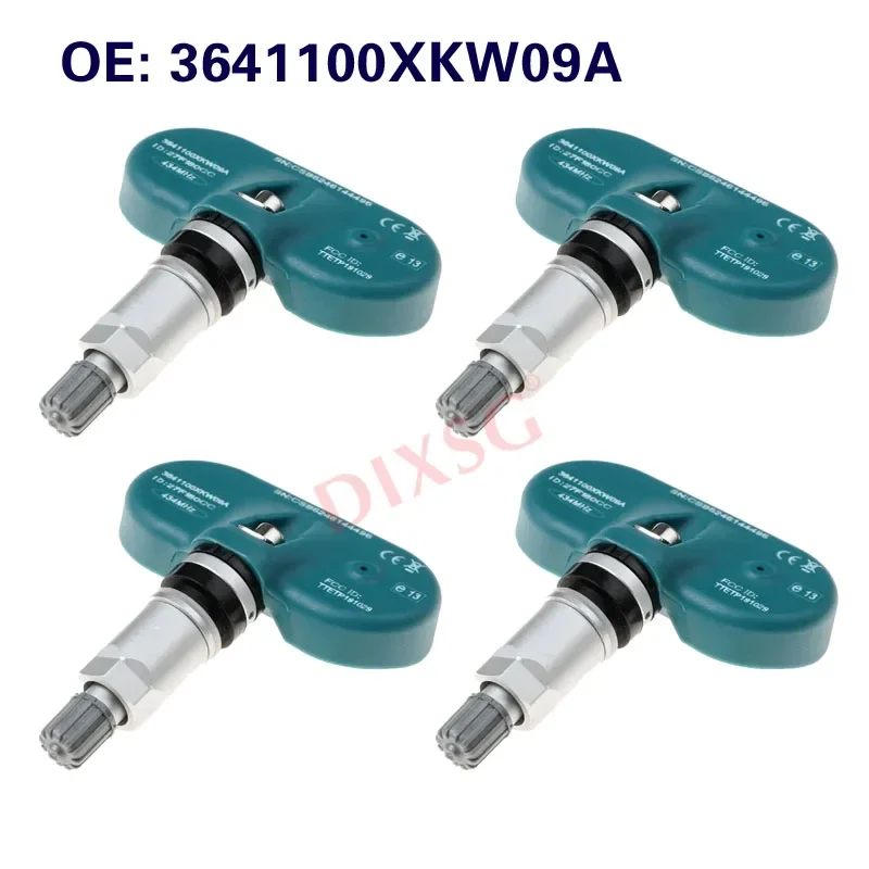 4PCS TPMS Sensor 3641100XKW09A Tire Pressure Sensor For GREAT WALL HOVER HAVAL H8 H9 Car tire accessories