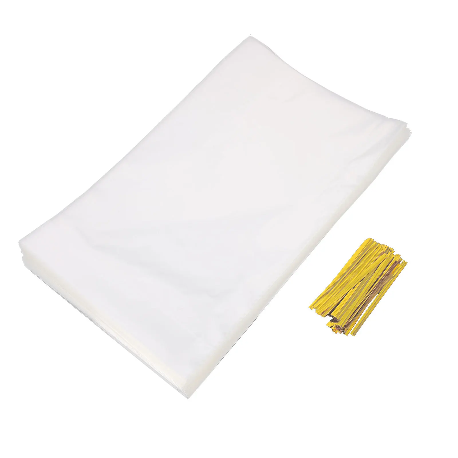 

1Set Flat Bottom Treat Bags High Grade Clear Candy Snack Storage Foldable Gift Packing Party Favor Biscuit Candy Pouch