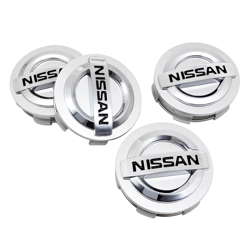 4pcs Car Wheel Center Hub Caps Cover for Nissan Kicks Navara Nismo Qashqai J11 J10 X-Trail T31 Juke Leaf Micra Sentra Emblem