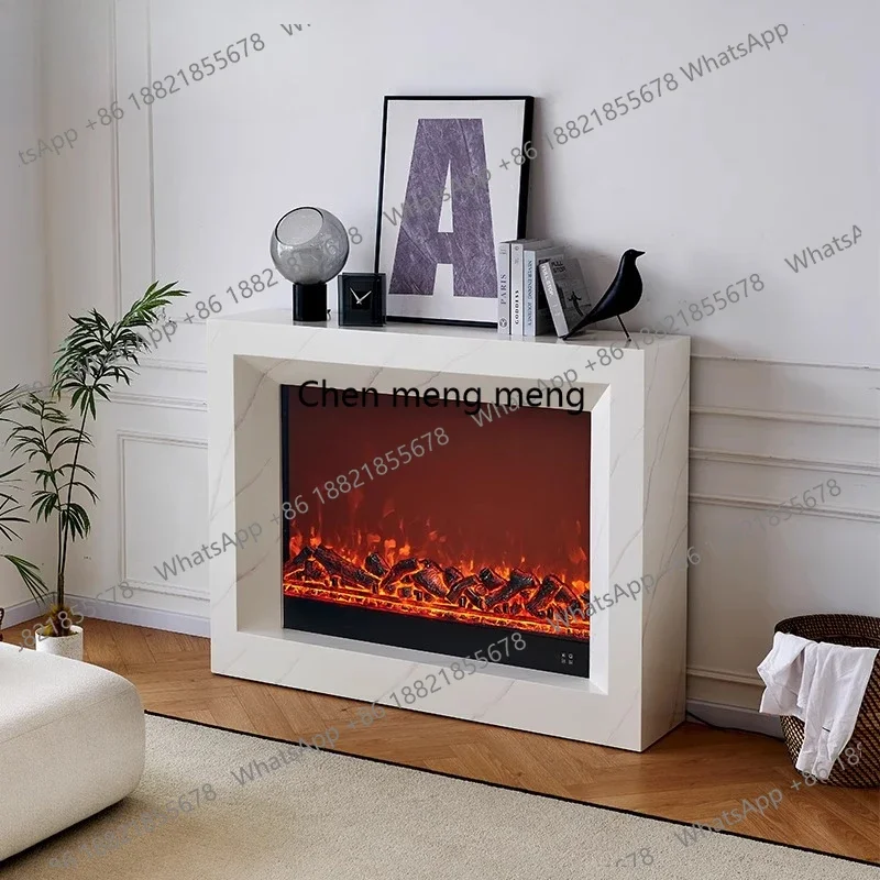 R French fireplace decorative cabinet, American mantel, artificial fire electronic fireplace core, household