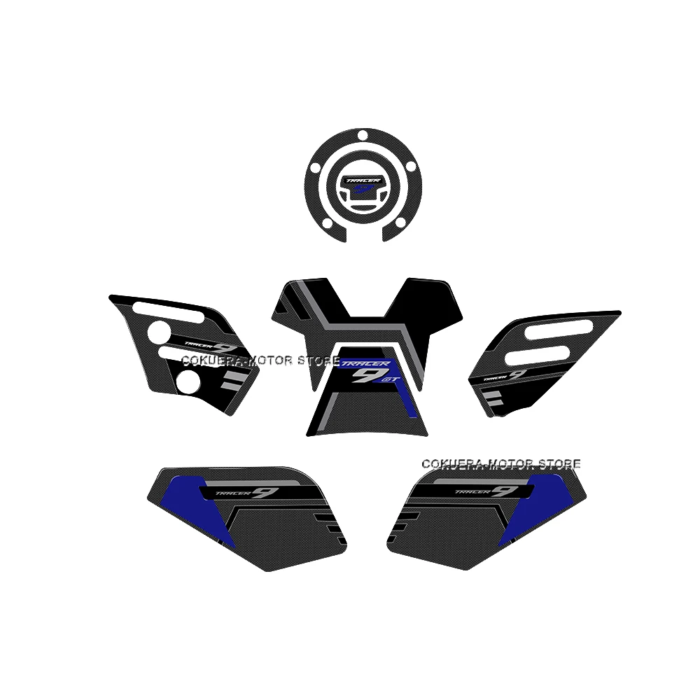 

Для TRACER 9 GT Tracer 9 2021, аксессуары для мотоциклов, комплект защитных наклеек из 3D эпоксидной смолы