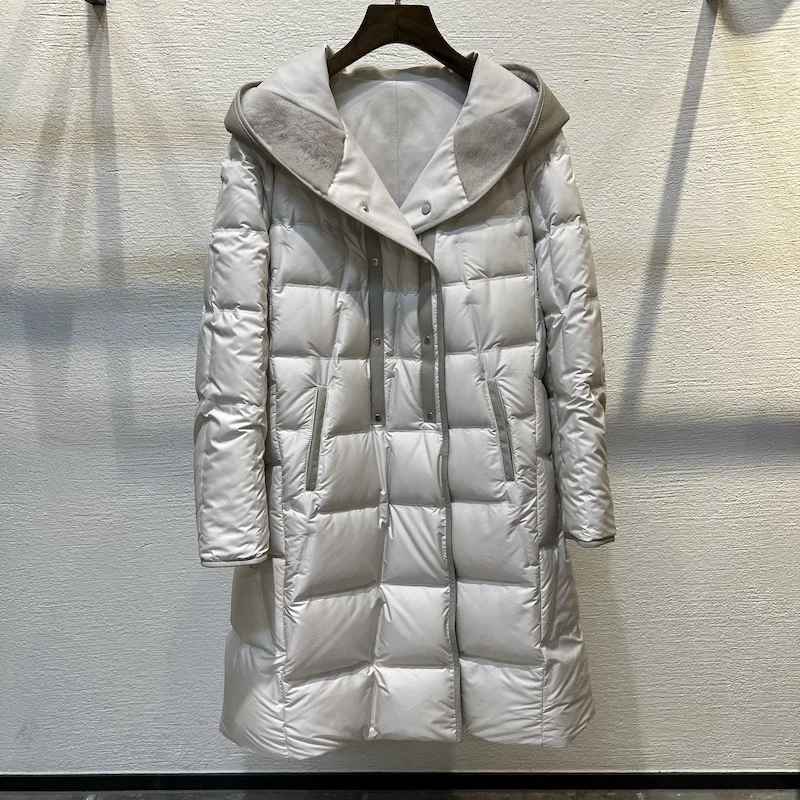 ملابس نسائية لعام 2025 سترة فضفاضة ذات قلنسوة قابلة للعكس من الفرو لخريف وشتاء جديد 1104 #3