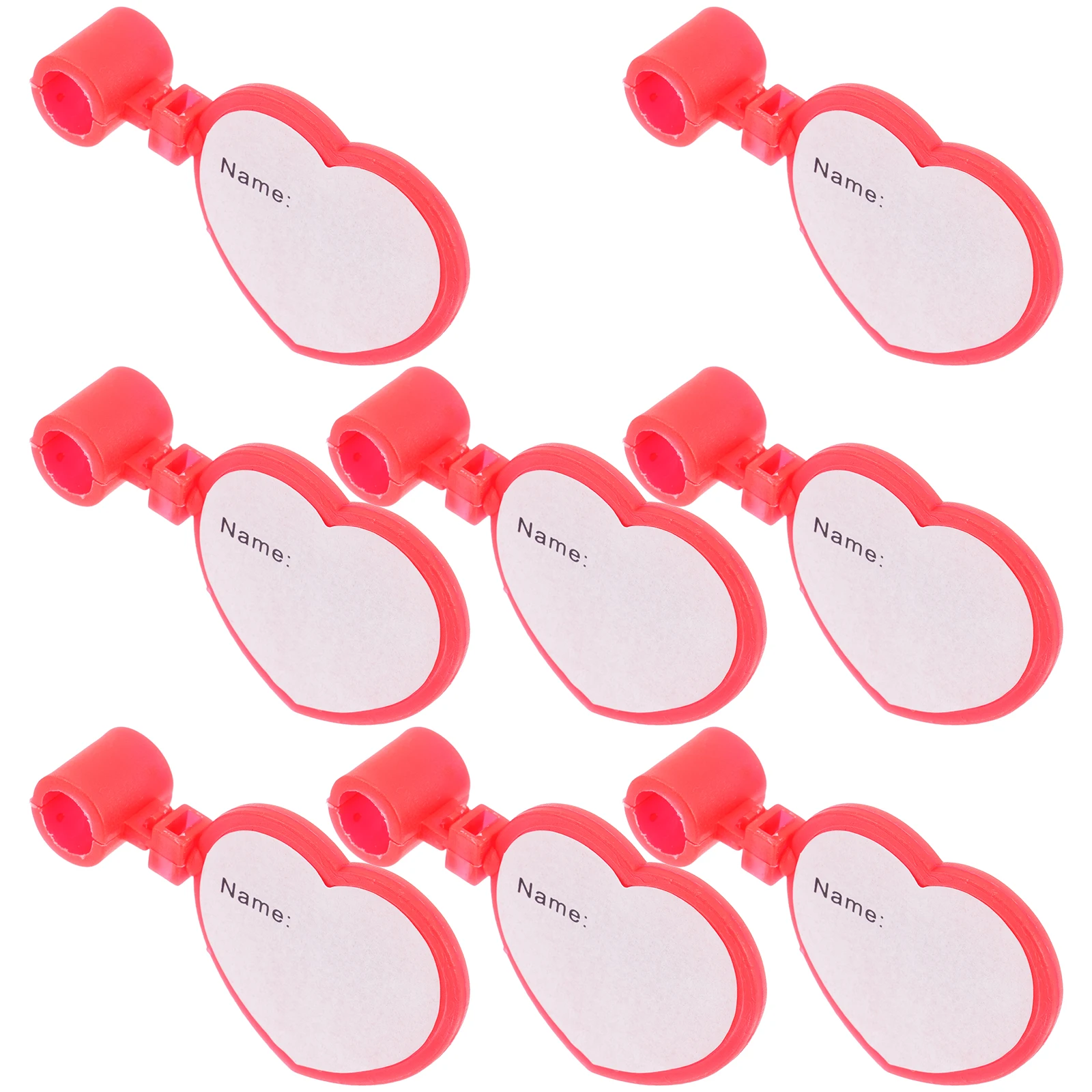 

8 Pcs Stethoscope Name Tag Badges with Clip Plastic Tags and Labels Clips License Holder Id Number Paper