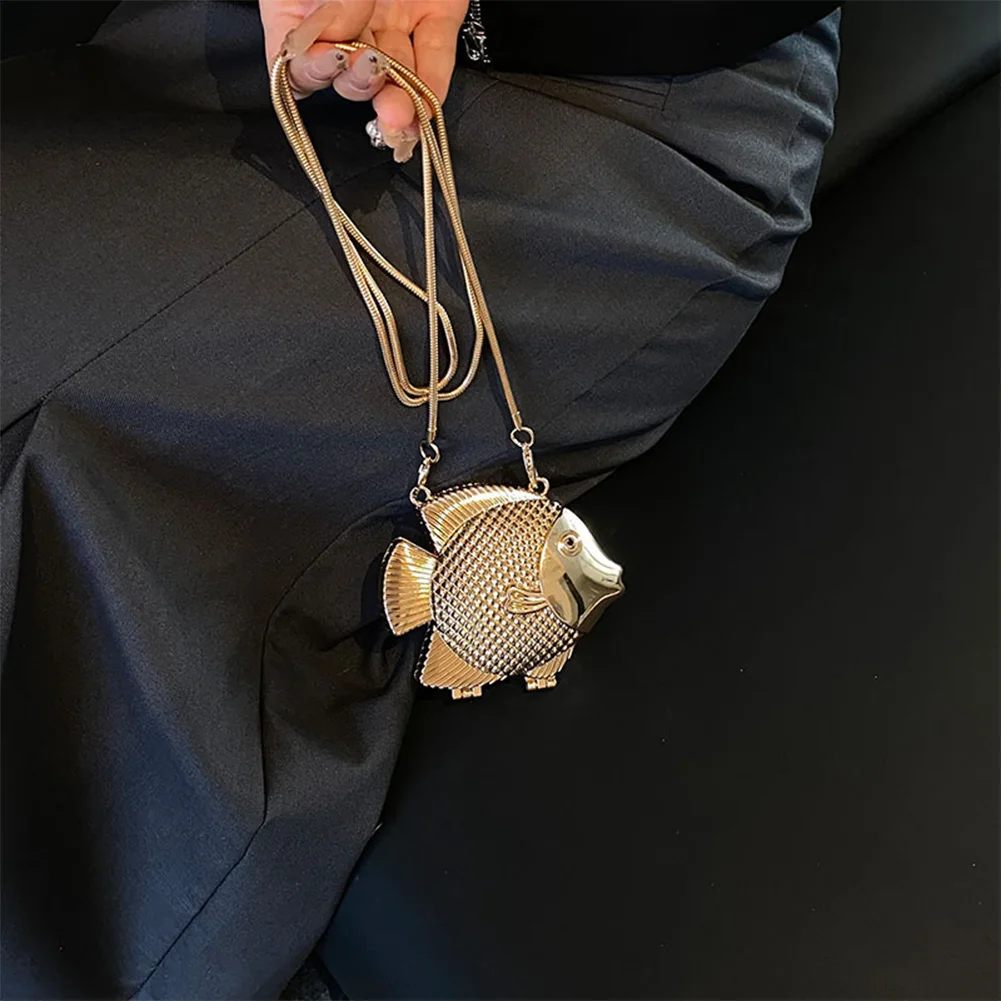 

Women Goldfish Shoulder Bag Little Fish Shape Sweet Handbag Mini Small Crossbody Bag Party Shopping Commute Lipstick Bag