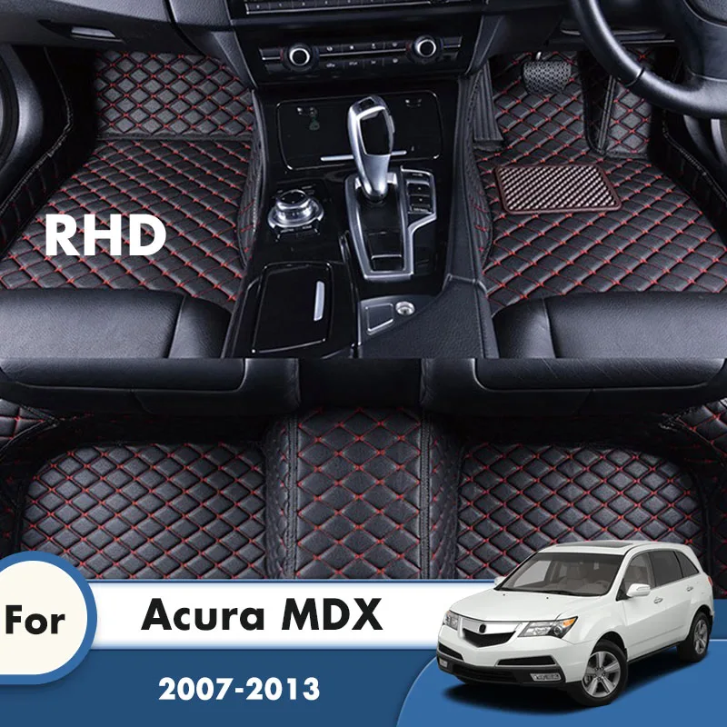 

RHD Car Floor Mats For Acura MDX 2013 2012 2011 2010 2009 2008 2007 (5 Seater) Carpets Rugs Auto Interior Accessories Covers