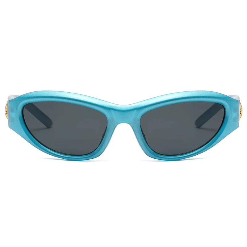 Y2k Stil Katzenauge Vintage Outdoor-Sport Punk Sonnenbrille Frauen Männer Steampunk Sonnenbrille Mode Brillen Brillen