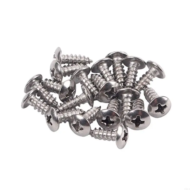 

50Pcs Metal Scratch Plate Mounting Screws Replacement 3mm Electric Guitar Bass Pickguard Screws Guitar Accessories