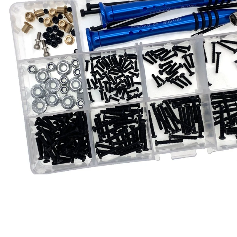 M2 M2.5 M3 Screws Fastener Kit Sleeve Hex Wrench Tool For Wltoys 12423 12427 12428 12429 1/12 RC Car Spare Parts