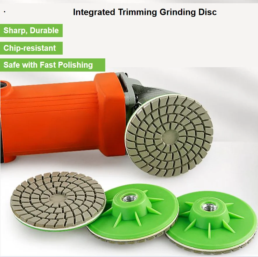 

3" 80mm Ceramic Tile Polishing Disc M10 for Angle Grinder – Dry Polishing, Chamfering Edge on Marble, Porcelain, Granite