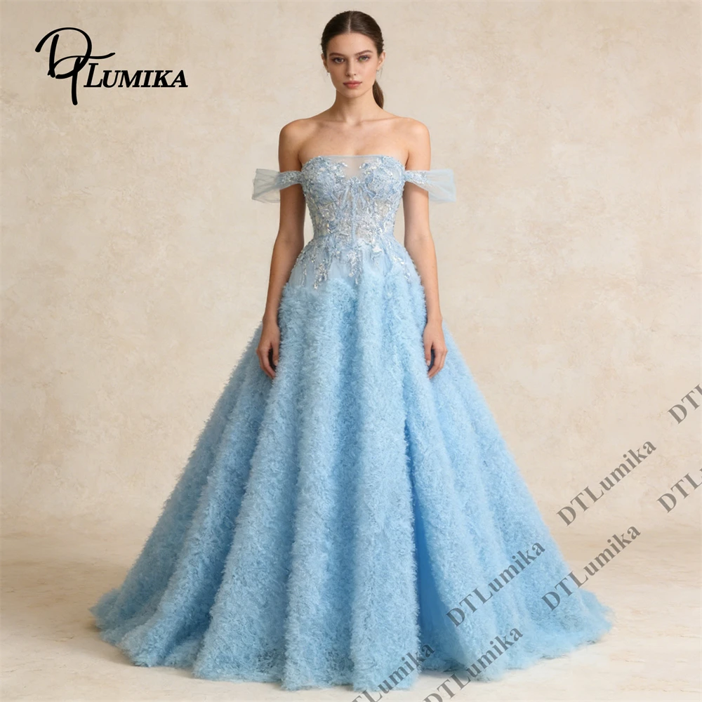 

DTLumika Dreamy Women's Off Shoulder Evening Dress, Dinner, DateParty Formal Dresses Customized Prom Dress for Banquet